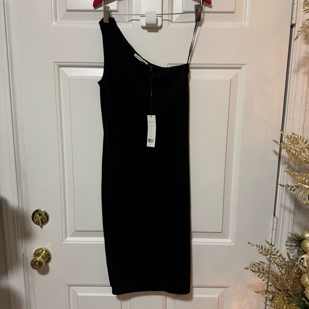NWT Helmut Lang Asymmetrical One Shoulder Dress Size XS $395